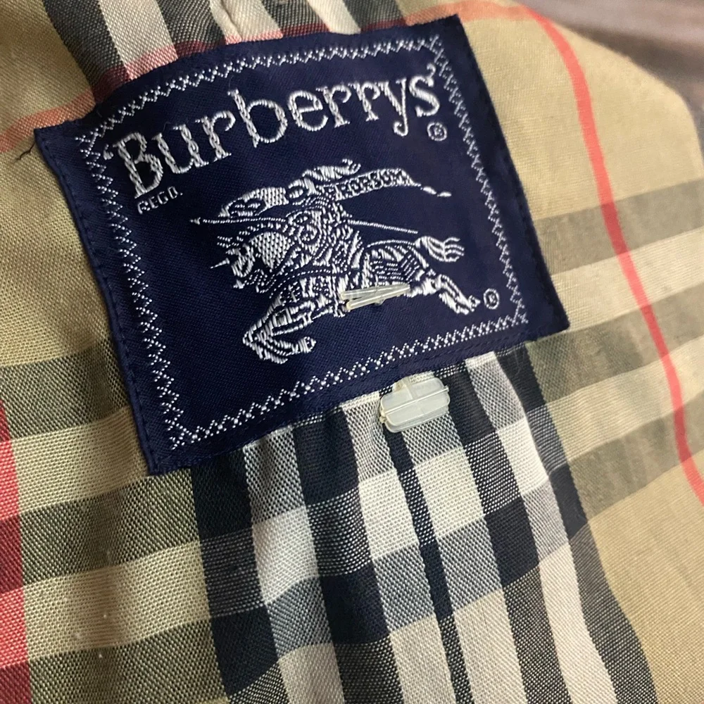 Vintage Burberrys’ London Trench Coat 44 Long - Classic Nova Check & Liner - Picture 12 of 16